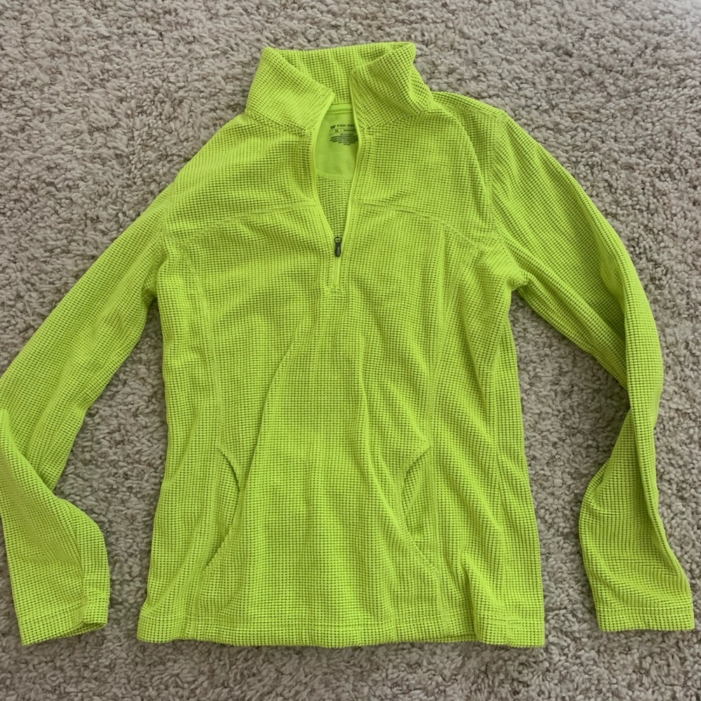 quarter-zip long sleeve shirt.